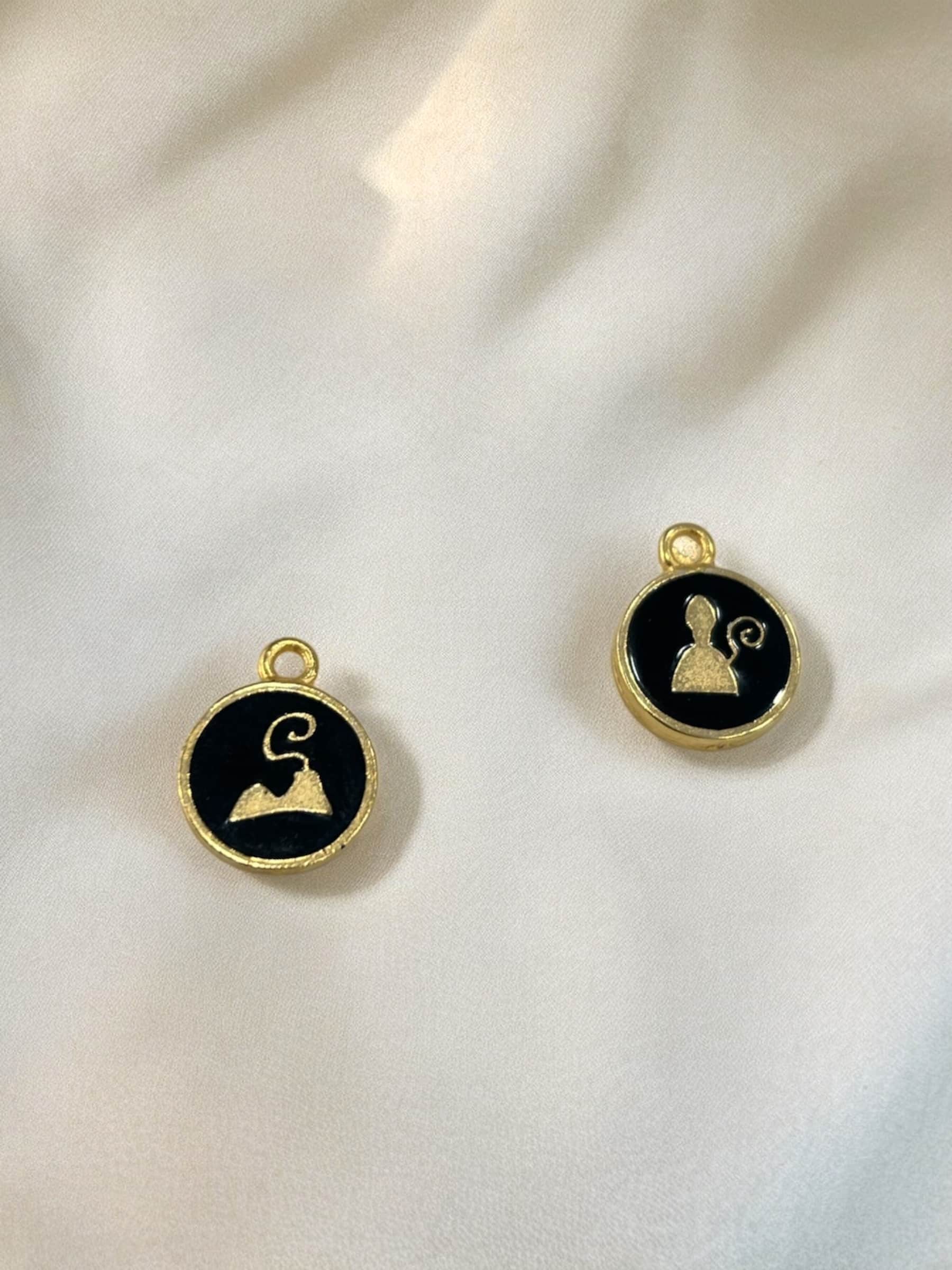 Ciondolo Vesuvio/San gennaro<span> - </span>Dorato, Nero image