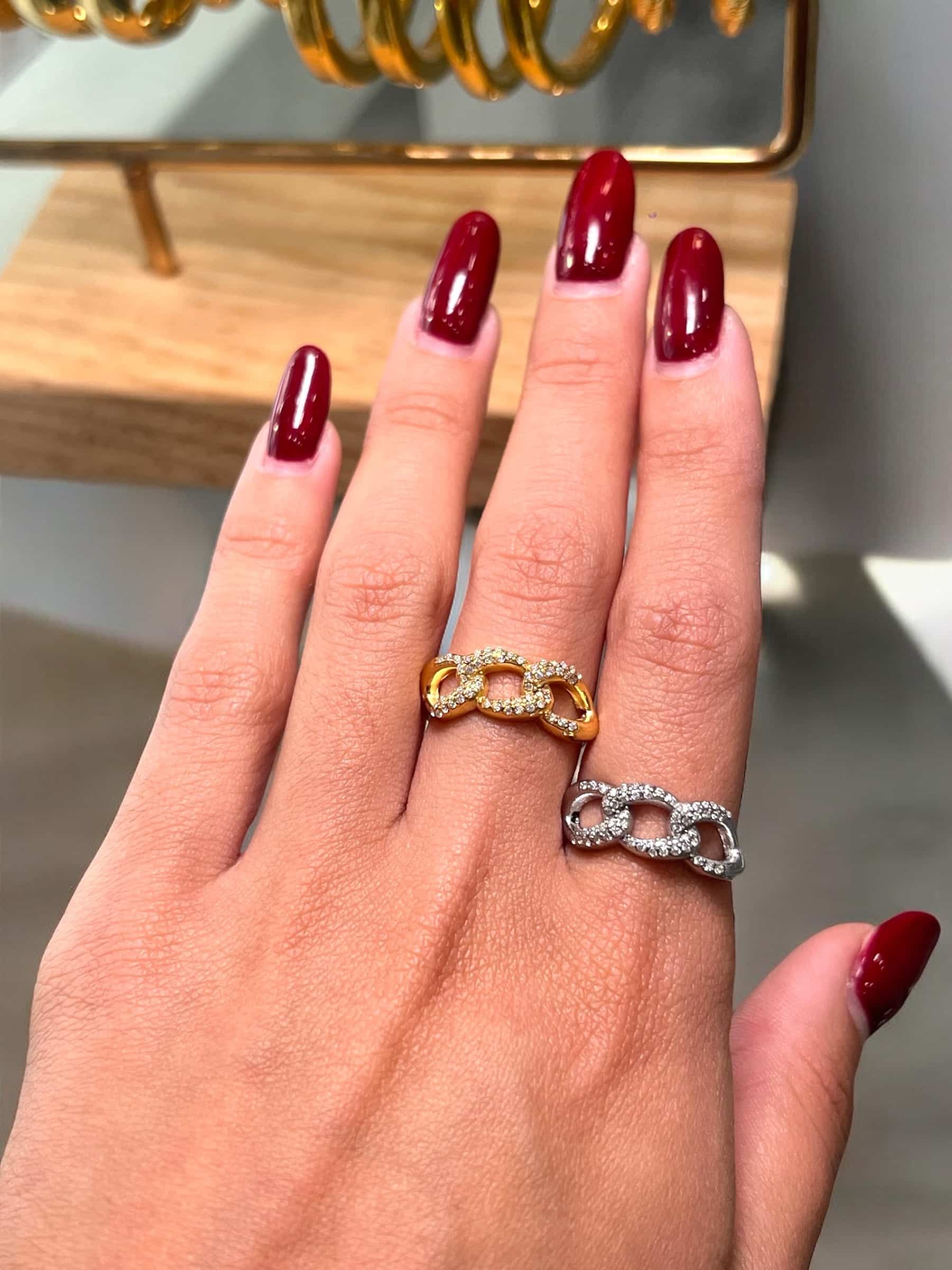 Anello Infinity strass image 0