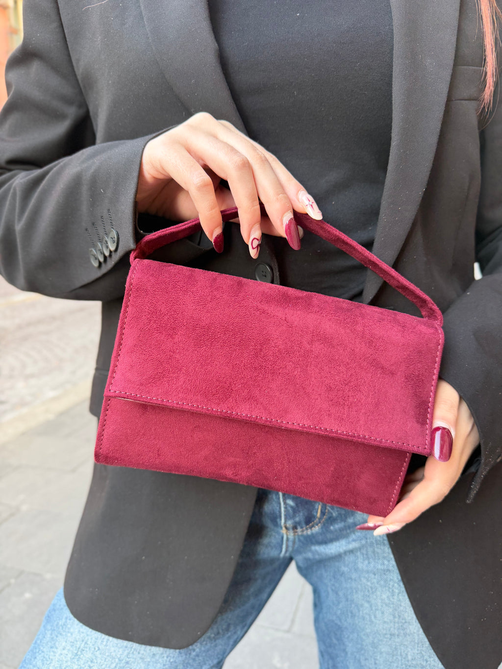 Borsa Mirror Velluto