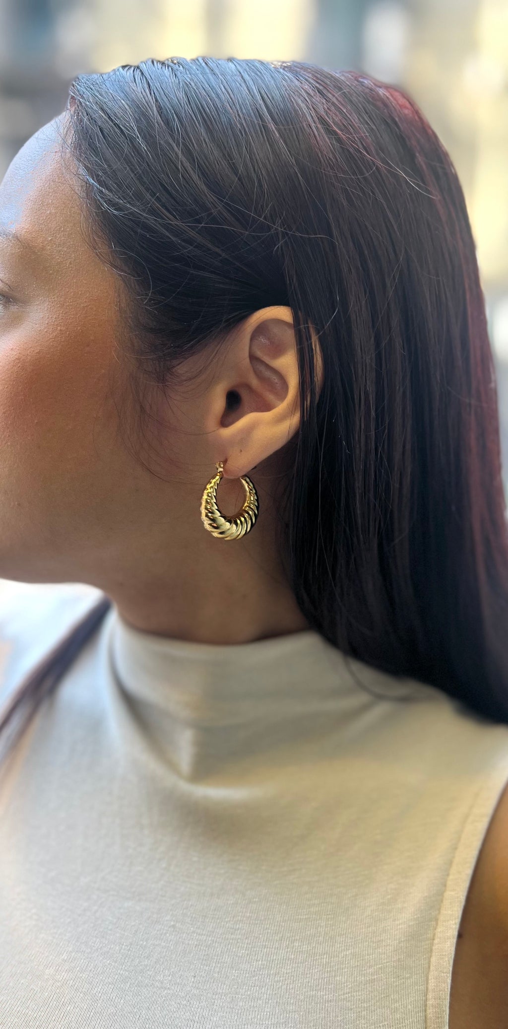 Orecchini Croissant Mini