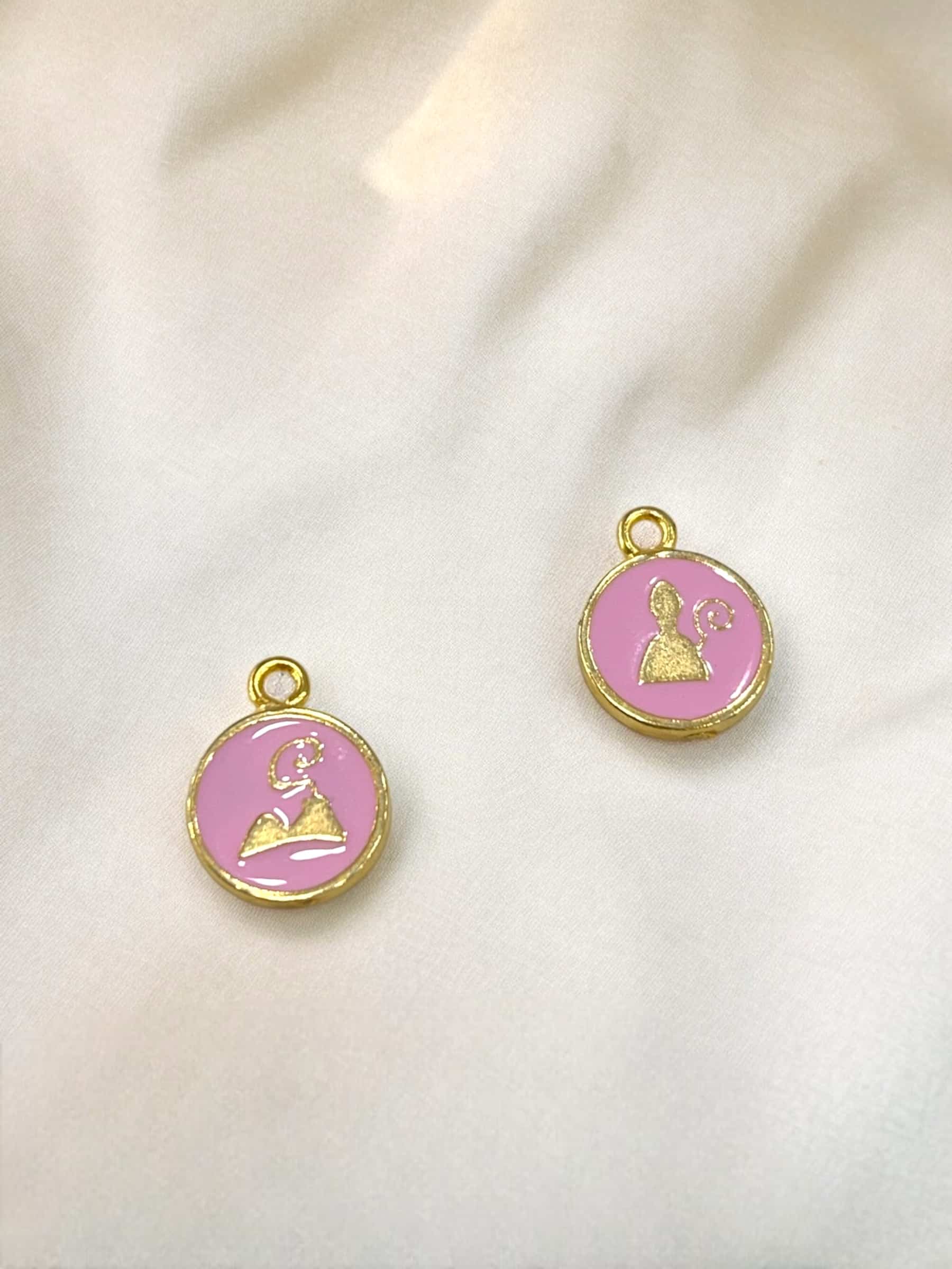 Ciondolo Vesuvio/San gennaro<span> - </span>Dorato, Rosa image