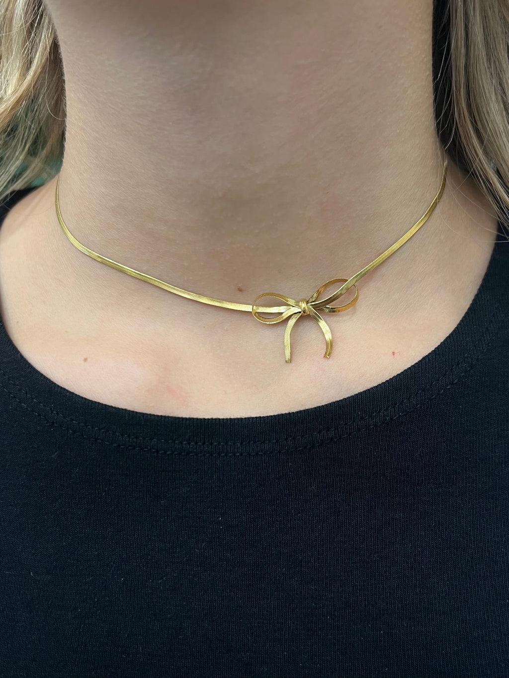 Choker fiocco