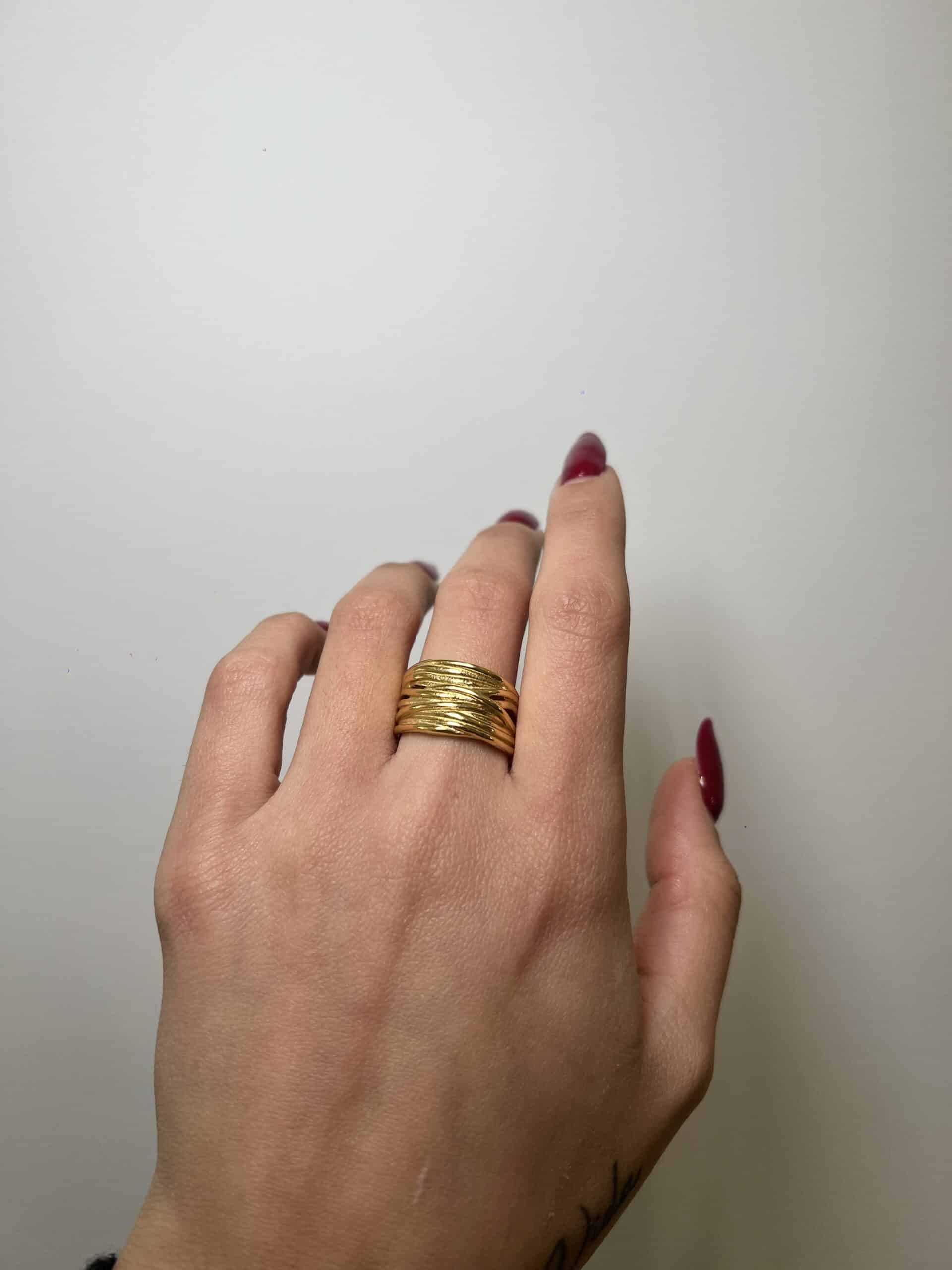 Anello Intreccio<span> - </span>Dorato image